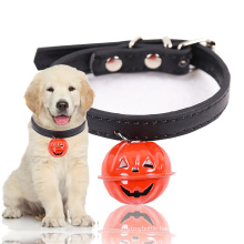 DIVTOP Halloween Thanksgiving Pet Accessories Kitten Kitty Cat Collars Pumpkin Patterns Adjustable Pet Dog Collar With Bell